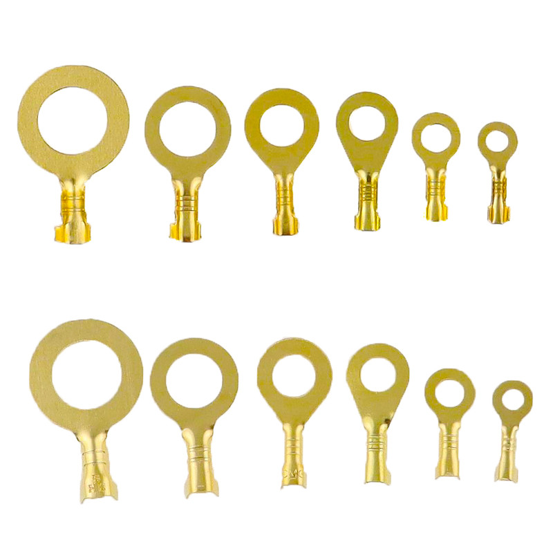 150/300/450KOM M3/M4/M5/M6/M8/M10 Prstenaste ušice Oči Bakreni spojni terminali Kabelska papučica Konektor za žice Neizolirani set asortimana