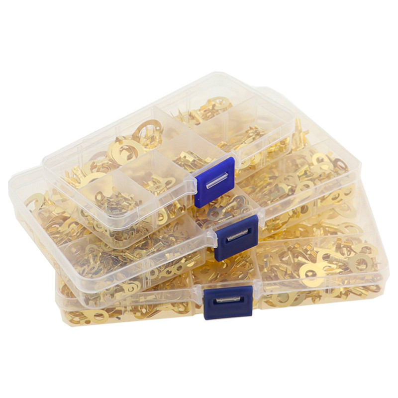 150/300/450KOM M3/M4/M5/M6/M8/M10 Prstenaste ušice Oči Bakreni spojni terminali Kabelska papučica Konektor za žice Neizolirani set asortimana