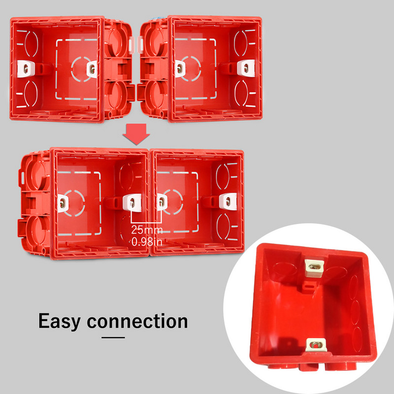 1/2/3/5 Stražnja kutija za ožičenje Kompaktna veličina Organizator kabela Utičnica Kutija Žičani spremnik Otpornost na habanje Zidne unutarnje kutije Plava