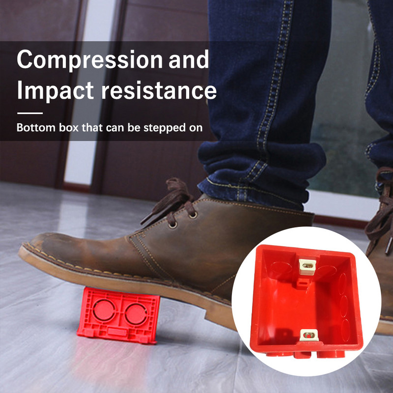 1/2/3/5 Stražnja kutija za ožičenje Kompaktna veličina Organizator kabela Utičnica Kutija Žičani spremnik Otpornost na habanje Zidne unutarnje kutije Plava