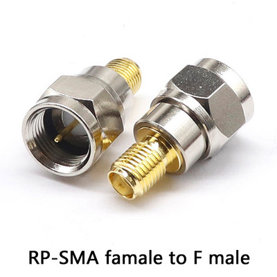 Savienotājs RF koaksiālais koaksiālais adapteris F tipa Sieviešu ligzda ar SMA vīrišķo spraudni Taisns F savienotājs ar SMA savienotāju