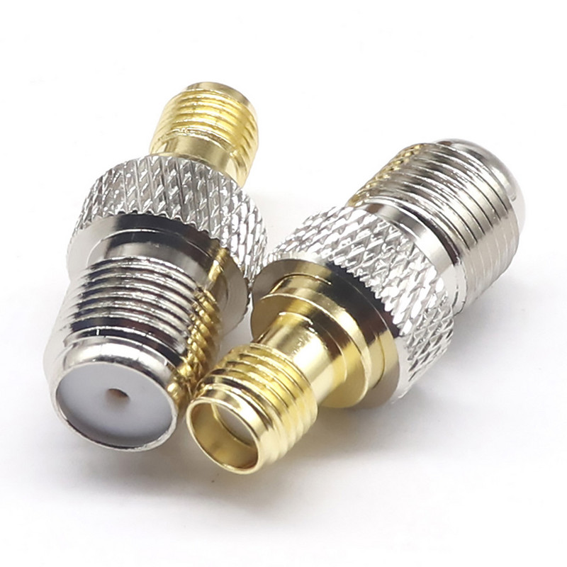 Savienotājs RF koaksiālais koaksiālais adapteris F tipa Sieviešu ligzda ar SMA vīrišķo spraudni Taisns F savienotājs ar SMA savienotāju