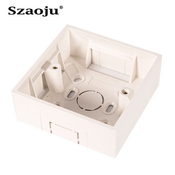 Разклонителна кутия Szaoju 146, европейска, британска, стенен контакт, кутия за монтаж на превключвател, огнеупорна пластмасова кутия 146 * 86 mm, 86 * 86 mm