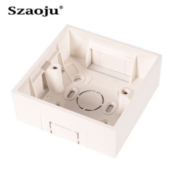 Szaoju 146 Junction Box, European, British, Wall Socket, Switch Mount Box, Flameproof Plastic Box 146 * 86mm, 86*86mm