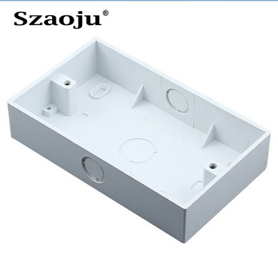 Szaoju 146 Junction Box, European, British, Wall Socket, Switch Mount Box, Flameproof Plastic Box 146 * 86mm, 86*86mm