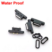 1 gab C TIPA 2 kontaktu ūdensnecaurlaidīgs sieviešu USB C ligzdas ports ar skrūves caurumu Ātrās uzlādes uzlādes interfeiss 180 grādu USB savienotājs