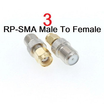 Златен SMA мъжки към F женски F конектор към SMA RF конектор адаптер 1 бр