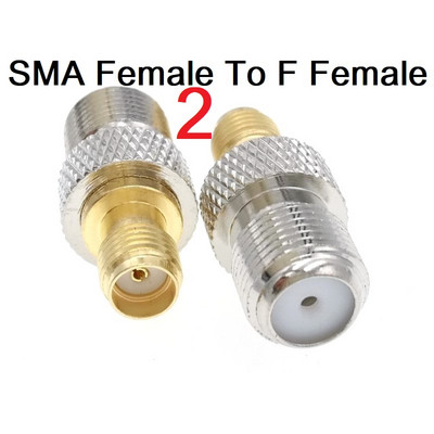 Zelta SMA vīrišķā uz F mātītes F savienotāja SMA RF savienotāja adapteris 1 gab