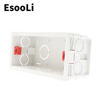 EsooLi Red Super Quality 144mm*67,5mm Εσωτερική Κασέτα Πίσω Κασέτα για Επιτοίχιο Διακόπτη 154mm*72mm και Υποδοχή USB