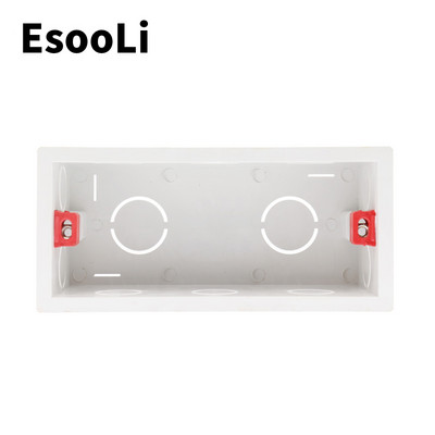 EsooLi Red Super kvalitete 144 mm * 67,5 mm unutarnja montažna kutija, stražnja kazeta za 154 mm * 72 mm zidno svjetlo na dodir i USB utičnicu