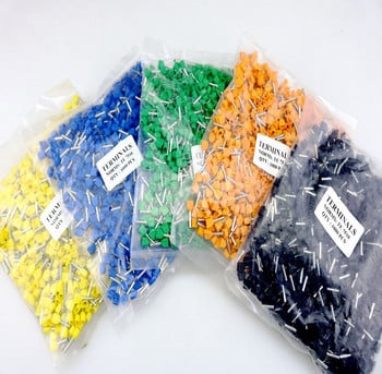 100PCS TE4009 TE4010 TE4012 Двулинейна тръбна клема Медна тръба с паралелна студено пресована европейска клема с форма на игла