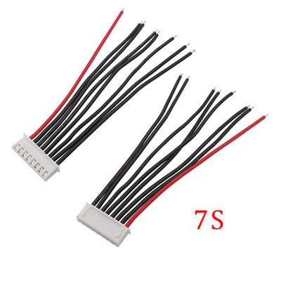 5Pcs 22AWG Silikon 1S 2S 3S 4S 5S 6S 7S RC Lipo Battery Balancer Punjač Utikač Žica Konektor 2.54mm Pitch JST-XH Balancer Kabel