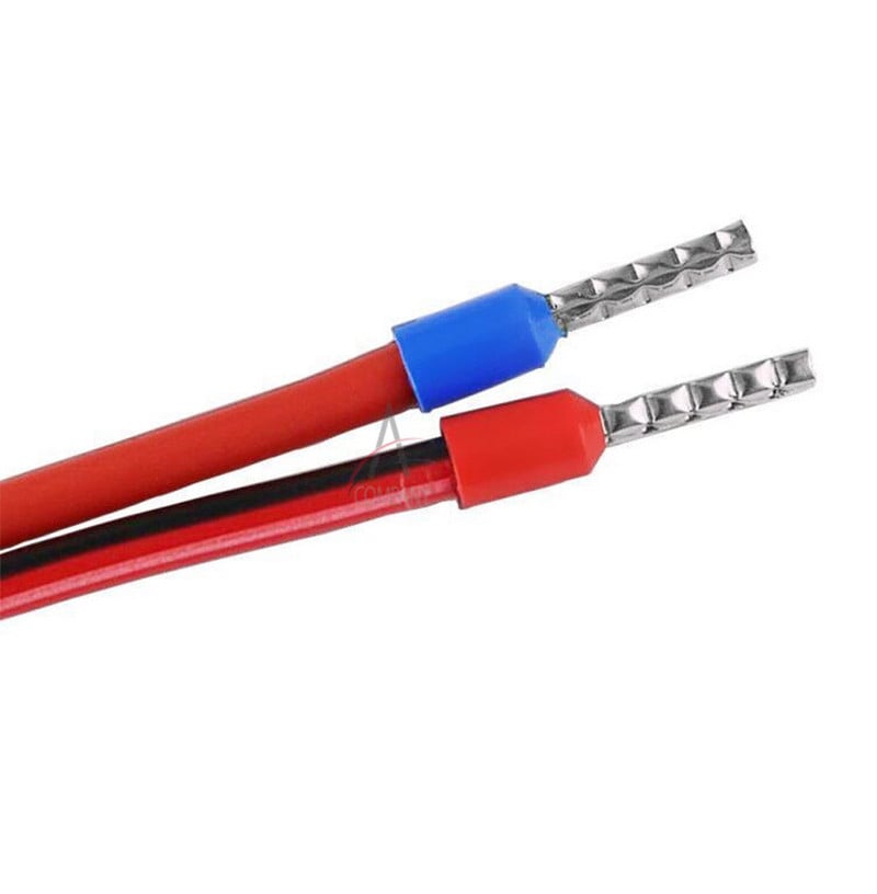 100pcs/lot E4009 E4012 E4018 Bootlace 4.0² Komplet kompleta ferula Žica Bakreni spojni konektor Izolirani kabel Pin Kraj terminala