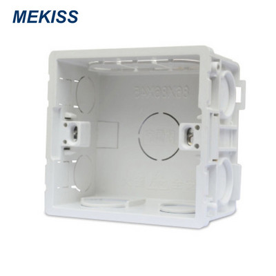 MEAKISS EU/UK slēdža kanāla pamatne mājsaimniecības slēdža ligzda pie sienas stiprināma apakšējā vadu kanāla ugunsdrošs materiāls