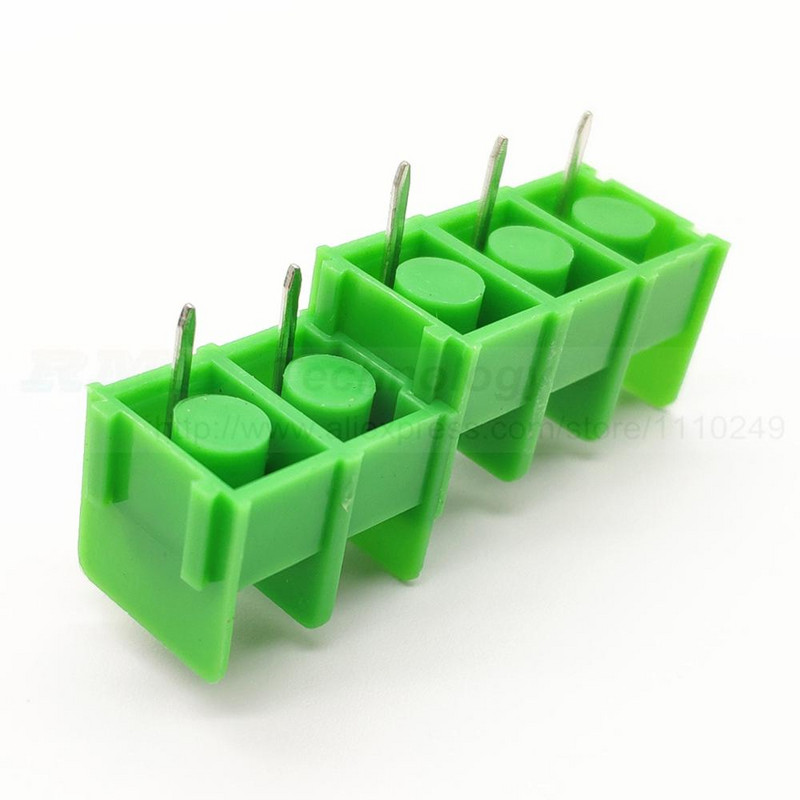 10PCS/lot 7.62 mm KF7.62 - 2P 3P 4P MG 762 - 2 3 4 Pin Može se spojiti Vijčani terminalni blok konektor crno zeleni 7.62 mm korak