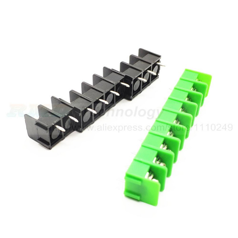 10PCS/lot 7.62 mm KF7.62 - 2P 3P 4P MG 762 - 2 3 4 Pin Može se spojiti Vijčani terminalni blok konektor crno zeleni 7.62 mm korak