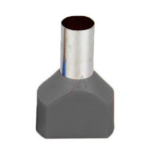 100PCS TE7512 žičane čahure s dvostrukim krajevima kabela Bakreni izolirani spojni terminal za 2 X 0,75 mm2