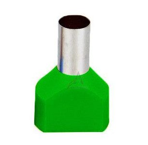 100PCS TE0508 TE0510 TE0512 Dvožična cijev s predizoliranom krajnjom glavom LD4 hladno prešani terminal dva 0,75 kvadrata