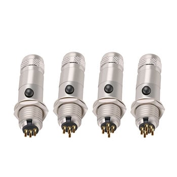 1σετ Mini XLR 3/4/5/6Pins Θηλυκό βύσμα+αρσενική υποδοχή Μικρή υποδοχή μικροφώνου ήχου XLR MIC για ευθεία συγκόλληση καλωδίων