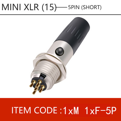 1 set mini XLR 3/4/5/6 pinova ženski utikač + muška utičnica mali XLR audio mikrofonski konektor MIC za ravno lemljenje kabela