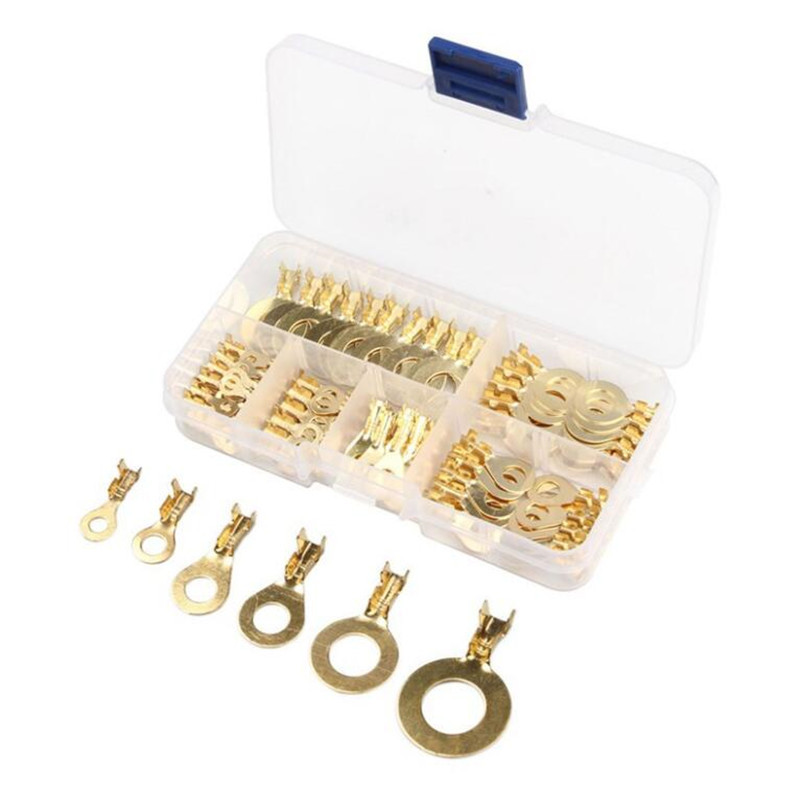 150 kom/set Okrugli blok stezaljki DJ431 O-tip papučica Stezaljke Hladno prešani konektor Bakreni jezičak Kombinacija nosa ožičenja