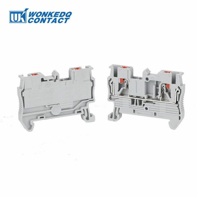 Žičani konektor PT2.5 Push-In Terminal 2.5mm Kabel Opružni utikač bez vijaka Električni NS35 DIN tračnica Terminalni blok 10kom PT 2.5