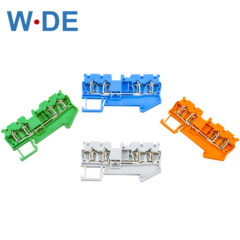 10 kom. Din rail terminalni blok ST-2.5-QUATTRO žičani konektori Povratni potezni tip 4 vodiča Stezaljni blokovi za opružno ožičenje