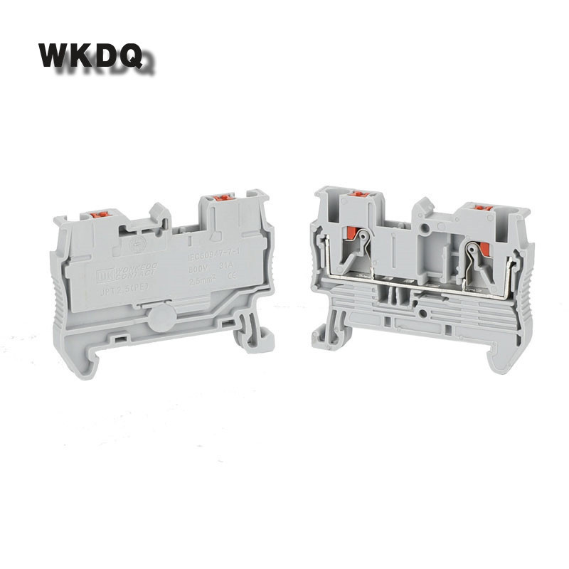 10kom PT2.5 utikač s oprugom za provlačenje trake PT-2.5 PT 2.5 žičani električni konektor DIN tračnica bez vijaka