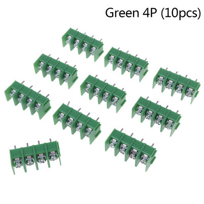 10 gab. Augstas kvalitātes 300V/20A 7,62 mm KF7,62 — 2P 3P 4P skrūvējams spaiļu bloka savienotājs, 7,62 mm solis