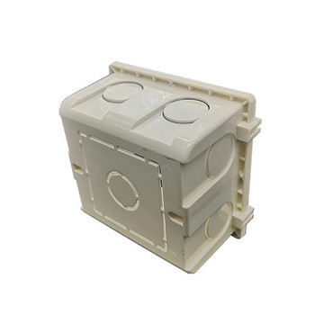 SANDIY Монтажна кутия с висока якост Вътрешна касета Инженерен тип За 86 Тип ключ и контакт, Бяла задна кутия за окабеляване
