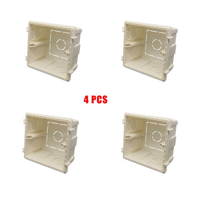 SANDIY kutija za ugradnju visoke čvrstoće Inženjerska vrsta interne kazete za prekidač i utičnicu tipa 86, bijela stražnja kutija za ožičenje