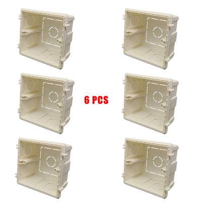 SANDIY kutija za ugradnju visoke čvrstoće Inženjerska vrsta interne kazete za prekidač i utičnicu tipa 86, bijela stražnja kutija za ožičenje