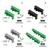 35 мм 2бр./Партида DRG-01 Монтажни скоби за PCB за DIN C45 DRG-02 Ремонтна скоба за монтажна платка на релсов адаптер Резервни части
