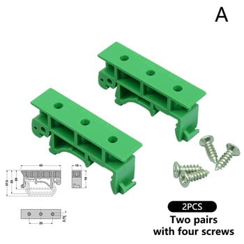 Βάσεις στήριξης PCB 35mm 2Pcs/Παρτίδα DRG-01 για DIN C45 DRG-02 Ανταλλακτικά βάσης στήριξης πλακέτας προσαρμογέα σιδηροτροχιάς