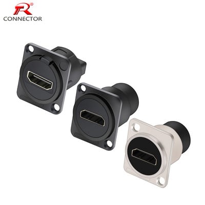 1PC D Type Chassis Connector, D Female Socket Mounted Panel Connector Συμβατό με HDMI