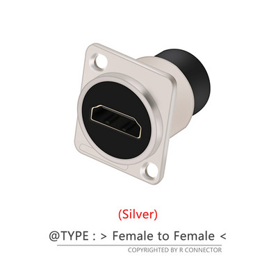1 PC D tipa šasijas savienotājs, D cilvēku ligzdas paneļa savienotājs, kas ir saderīgs ar HDMI