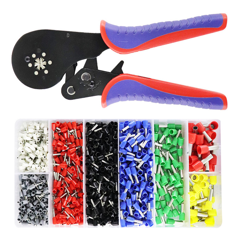 1200 gab./kastes vadu spailes saspiešanas savienotājs, izolēts, neizolēts vadu gala uzgaļi — M25