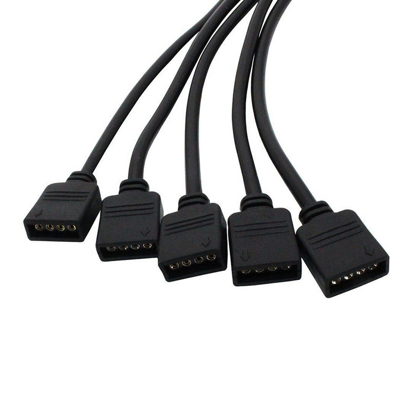 4 pinske RGB LED trake Konektor 1 do 1 2 3 4 5 utikač kabel razdjelnika 4 pinske igle ženske konektorske žice za RGB LED traku