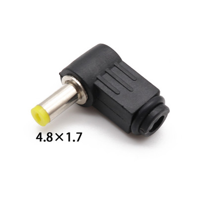 2PCS muški DC utični utikač Kut 90 stupnjeva L plastika 5,5*2,5 5,5*2,1 4,8*1,7 4,0*1,7 3,5*1,35 3,5*1,1 2,5*0,7 mm