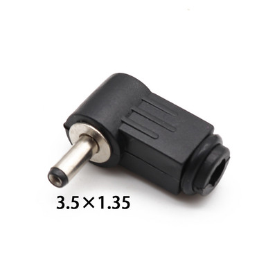 2PCS muški DC utični utikač Kut 90 stupnjeva L plastika 5,5*2,5 5,5*2,1 4,8*1,7 4,0*1,7 3,5*1,35 3,5*1,1 2,5*0,7 mm