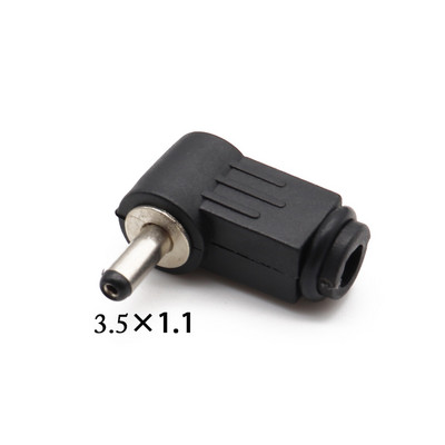 2PCS muški DC utični utikač Kut 90 stupnjeva L plastika 5,5*2,5 5,5*2,1 4,8*1,7 4,0*1,7 3,5*1,35 3,5*1,1 2,5*0,7 mm