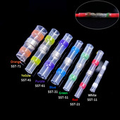 10/50/500 kom. Lemljene brtvene žičane konektore 3:1 Stegnuti termoskupljajući izolirani električni terminali Čeoni spoj Vodootporni rukav