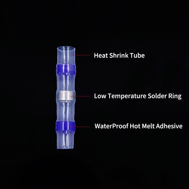 10/50/500 kom. Lemljene brtvene žičane konektore 3:1 Stegnuti termoskupljajući izolirani električni terminali Čeoni spoj Vodootporni rukav
