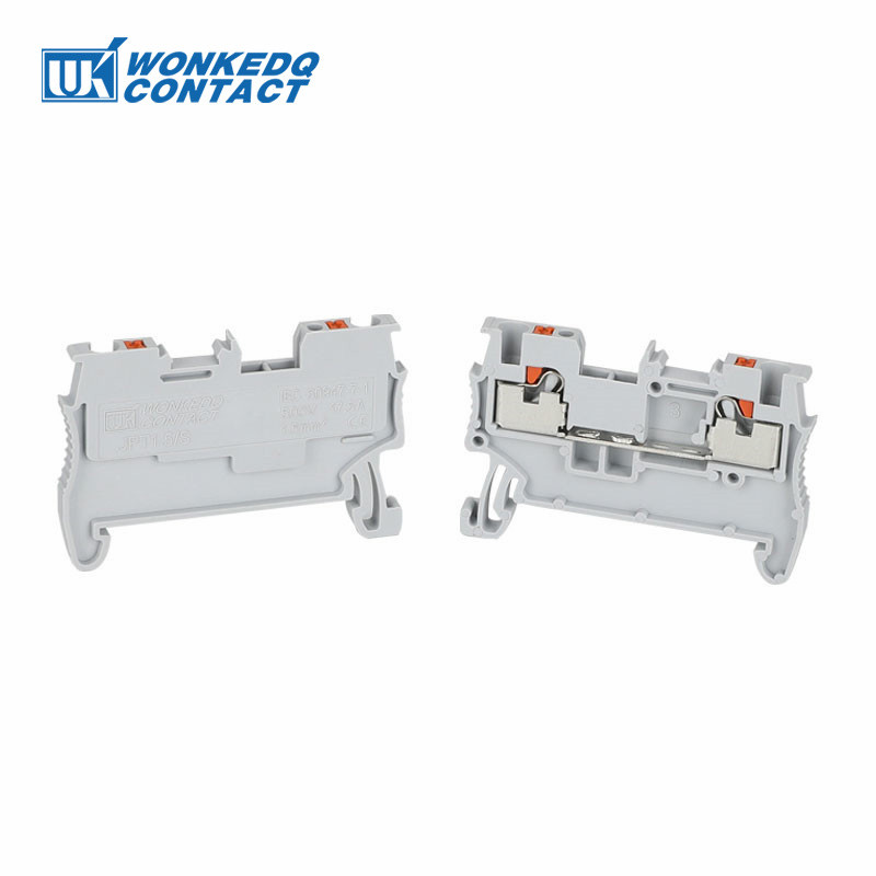 10kom PT1.5 utikač s oprugom za provlačenje trake PT-1.5 žičani električni konektor na din šinu, terminalni blok bez vijaka PT 1.5