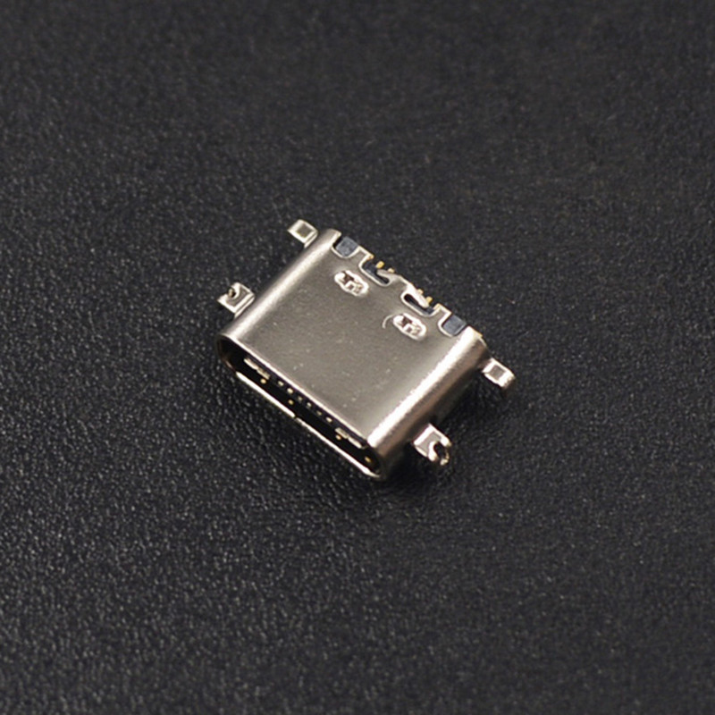 10 gab. C tipa USB 3.1 USB savienotājs, horizontāls vidus stiprinājums, 16 p, mātīte, 1,6 mm cauri plate 0,8 mm lādētāja adapterim, C tips.