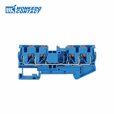 10 gab. PT4-QU iespraužams 4 vadu dubultās padeves spraudnis PT 4 QUATTRO vadu elektriskais savienotājs Din sliedes spaiļu bloks PT 4-QU