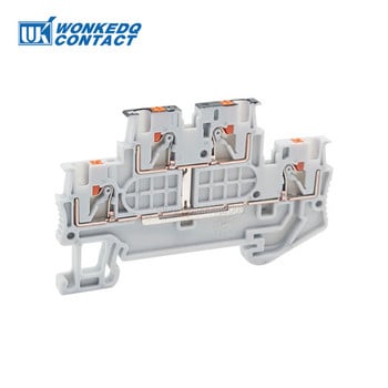 5 τεμάχια PTTB1.5/S-PV Διπλού επιπέδου Ισοδυναμικό Bonder Push-In PT 1,5mm² Σύνδεσμος Electrical Din Rail Terminal Block PTTB 1,5-PV
