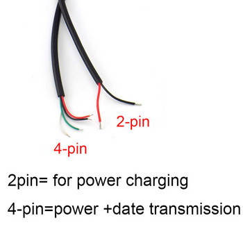 Καλώδιο τροφοδοσίας 0,3m/1m/2m Καλώδιο 2 ακίδων USB 2.0 Γυναικείο αρσενικό καλώδιο 4 ακίδων Jack Charger Charging Extension Cord Connector DIY 5V line