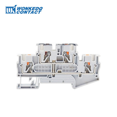 5Pcs PTTB 4-PV Equipotential Bonder 4 pozicije Push-In PT 24-12 AWG kabelski konektor Električni terminalni blok na din šinu PTTB4-PV