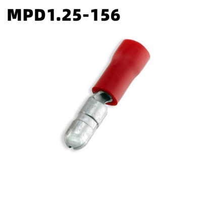 10/100PCS ženski muški izolirani električni konektor Crimp Bullet Terminal za terminale audio ožičenja Kabelski konektori 22-16AWG